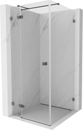 Mexen Lunar T cabine de douche pivotante gauche 110 x 110 cm, transparent, gris canon brossé - 834T-110-110-66-00-L
