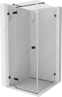 Mexen Lunar T cabine de douche pivotante gauche 110 x 110 cm, transparent, noir - 834T-110-110-70-00-L