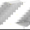 Cabine de douche pivotante gauche Mexen Lunar 100 x 70 cm, transparent, or brossé - 834-100-070-55-00-L