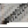 Mexen Roma cabine de douche pivotante 90 x 70 cm, transparent, doré + bac plat - 854-090-070-50-00-4010