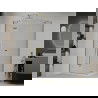 Mexen Roma cabine de douche à battant 100 x 80 cm, transparent, or + receveur plat - 854-100-080-50-00-4010