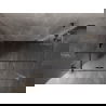 Mexen Lunar T cabine de douche pivotante gauche 135 x 100 cm, transparent, métal effet canon - 834T-135-100-95-00-L
