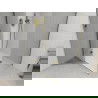 Mexen Roma cabine de douche battante 110 x 70 cm, transparente, or + receveur Flat - 854-110-070-50-00-4010