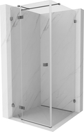 Mexen Lunar T cabine de douche pivotante gauche 110 x 110 cm, transparent, gun metal - 834T-110-110-95-00-L