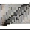 Mexen Roma Duo cabine de douche pivotante 70 x 70 cm, transparent, or - 854-070-070-50-00-02