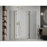 Mexen Roma Double cabine de douche pivotante 80 x 80 cm, transparent, or - 854-080-080-50-00-02