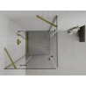 Mexen Roma Double cabine de douche pivotante 80 x 80 cm, transparent, or - 854-080-080-50-00-02