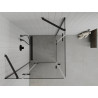 Mexen Roma Duo cabine de douche pivotante 70 x 70 cm, transparent, noir - 854-070-070-70-00-02