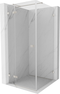 Mexen Lunar T cabine de douche pliante gauche 110 x 110 cm, transparent, nickel brossé - 834T-110-110-97-00-L