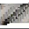 Mexen Roma Duo cabine de douche pivotante 70 x 70 cm, transparent, dorée + receveur plat - 854-070-070-50-02-4010G