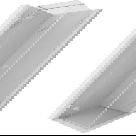 Mexen Lunar T cabine de douche pendulaire gauche 120 x 120 cm, transparent, nickel brossé - 834T-120-120-97-00-L