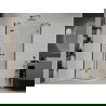 Mexen Roma Duo cabine de douche pivotante 70 x 70 cm, transparent, noir + bac Flat - 854-070-070-70-02-4010B