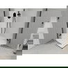 Mexen Roma Duo cabine de douche battante 80 x 80 cm, transparent, noir + receveur plat - 854-080-080-70-02-4010B