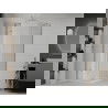 Mexen Roma cabine de douche pivotante 100 x 100 cm, transparent, chrome + receveur Flat - 854-100-100-01-00-4010