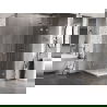 Mexen Lunar T cabine de douche pivotante à droite 110 x 110 cm, transparent, chrome - 834T-110-110-01-00-P