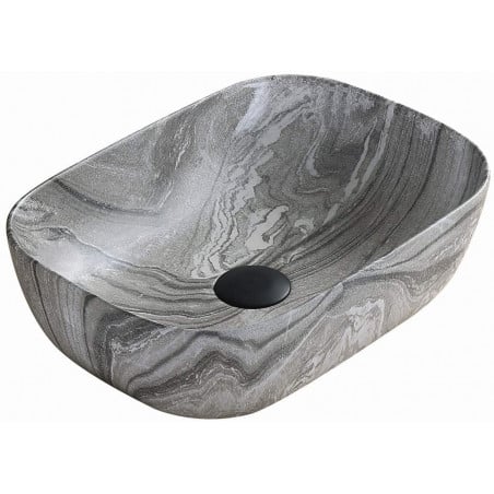 Mexen Rita lavabo de comptoir 45 x 32 cm, Gris pierre - 21084593