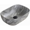 Mexen Rita lavabo sur plan 45 x 32 cm, pierre grise - 21084593