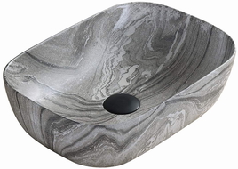 Mexen Rita lavabo de comptoir 45 x 32 cm, Gris pierre - 21084593