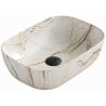 Mexen Rita lavabo de comptoir 45 x 32 cm, Pierre beige - 21084592