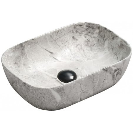 Mexen Rita lavabo de comptoir 45 x 32 cm, Gris pierre - 21084598