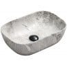 Mexen Rita lavabo de comptoir 45 x 32 cm, Gris pierre - 21084598