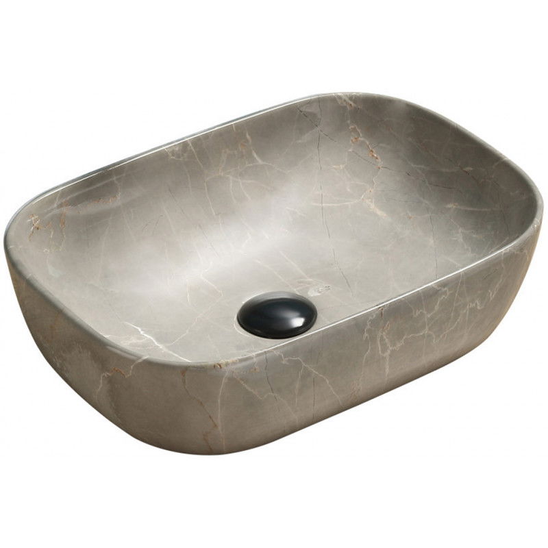Mexen Rita lavabo de comptoir 45 x 32 cm, Pierre beige - 21084597