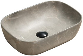 Mexen Rita lavabo de comptoir 45 x 32 cm, Pierre beige - 21084597