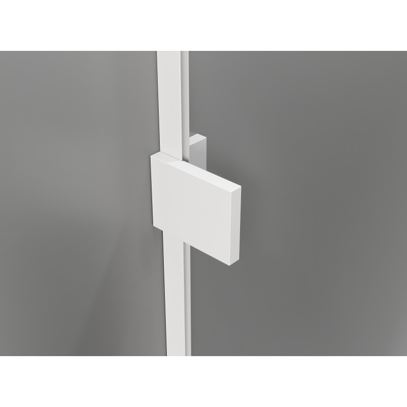 Mexen Lunar T cabine de douche pivotante droite 115 x 80 cm, transparent, blanc - 834T-115-080-20-00-P