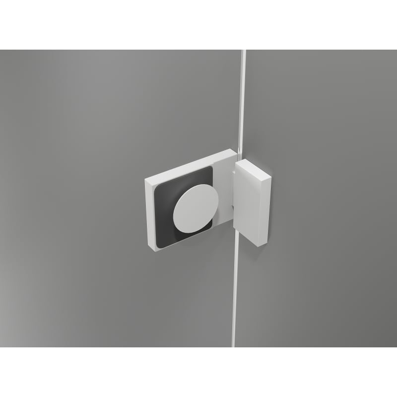 Mexen Lunar T cabine de douche pivotante droite 115 x 80 cm, transparent, blanc - 834T-115-080-20-00-P