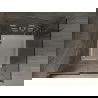 Mexen Omega cabine de douche coulissante 100 x 100 cm, graphite, chrome + receveur plat, blanc - 825-100-100-01-40-4010