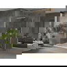 Mexen Omega cabine de douche coulissante 100 x 100 cm, transparent, chrome + receveur plat - 825-100-100-01-00-4010
