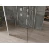 Mexen Omega-3S cabine de douche 3 parois, coulissante 100 x 100 cm, transparent, chrome - 825-100-100-01-00-3S