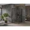 Mexen Omega cabine de douche coulissante 100 x 100 cm, transparent, noir - 825-100-100-70-00