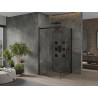 Mexen Omega cabine de douche coulissante 100 x 100 cm, transparente, noire - 825-100-100-70-00