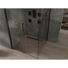 Mexen Omega cabine de douche coulissante 100 x 100 cm, transparente, noire - 825-100-100-70-00