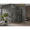 Mexen Omega cabine de douche coulissante 100 x 100 cm, transparent, noir - 825-100-100-70-00