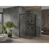 Mexen Omega cabine de douche coulissante 100 x 100 cm, transparente, noire - 825-100-100-70-00