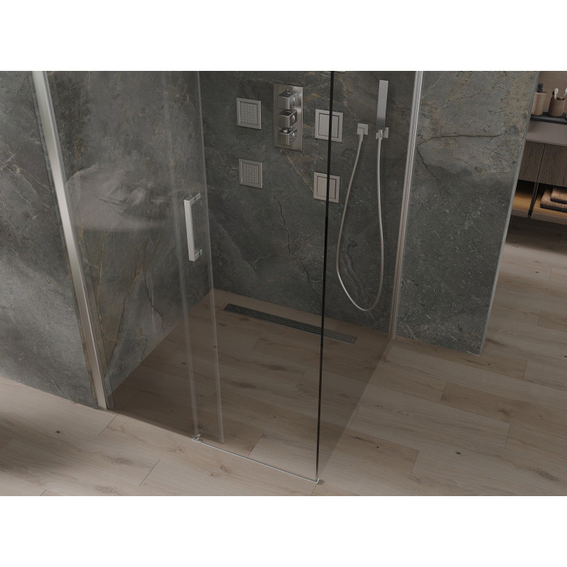 Mexen Omega cabine de douche coulissante 100 x 100 cm, transparent, chrome - 825-100-100-01-00