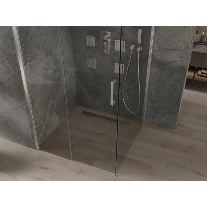 Mexen Omega cabine de douche coulissante 100 x 100 cm, transparent, chrome - 825-100-100-01-00