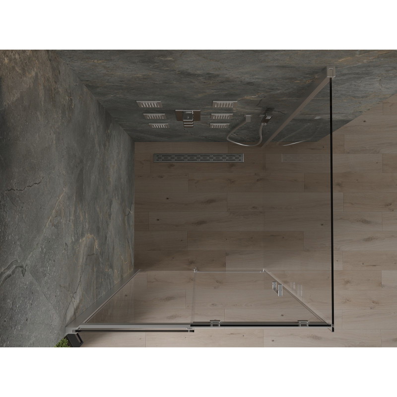 Mexen Omega cabine de douche coulissante 100 x 100 cm, transparent, chrome - 825-100-100-01-00