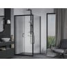 Mexen Apia cabine de douche coulissante 90 x 90 cm, transparent, noir - 840-090-090-70-00