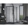 Mexen Apia cabine de douche coulissante 90 x 90 cm, transparent, noir - 840-090-090-70-00