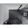 Mexen Apia cabine de douche coulissante 90 x 90 cm, transparent, noir - 840-090-090-70-00