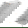 Cabine de douche Mexen Lunar pivotante gauche 95 x 70 cm, transparent, cuivre brossé - 834-095-070-65-00-L