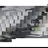 Mexen Apia cabine de douche coulissante 100 x 100 cm, transparent, chrome + receveur Plat - 840-100-100-01-00-4010