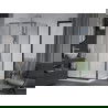 Mexen Apia cabine de douche coulissante 100 x 100 cm, transparent, chrome + receveur Plat - 840-100-100-01-00-4010
