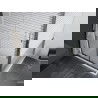 Mexen Apia cabine de douche coulissante 100 x 100 cm, bandes, chrome + receveur plat - 840-100-100-01-20-4010