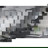 Mexen Apia cabine de douche coulissante 100 x 100 cm, bandes, chrome + receveur plat - 840-100-100-01-20-4010