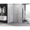 Mexen Exo-B cabine de douche pivotante 95 x 95 cm, transparente, chrome - 817-095-095-01-00
