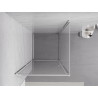 Mexen Exo-B cabine de douche pivotante 95 x 95 cm, transparente, chrome - 817-095-095-01-00